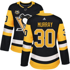 Women's Pittsburgh Penguins #30 Matt Murray Black Adidas Home Premier Jersey