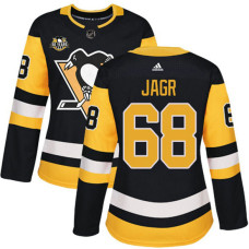 Women's Pittsburgh Penguins #68 Jaromir Jagr Black Adidas Home Premier Jersey