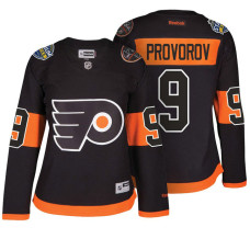 Women's Philadelphia Flyers #9 Ivan Provorov Black 2017 Stadium Series Premier Jersey