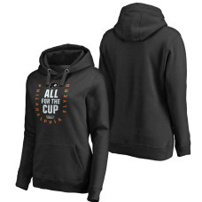 Women's Black Stanley Cup Playoffs Pullover Hoodie Philadelphia Flyers