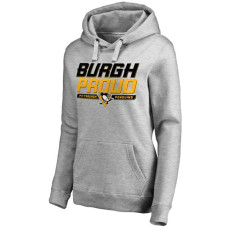 Women's Pittsburgh Penguins Ash Hometown Collection Pullover Hoodie