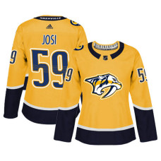 Women's Nashville Predators #59 Roman Josi Gold Adizero Player Home Jersey