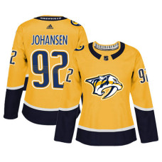 Women's Nashville Predators #92 Ryan Johansen Gold Adizero Player Home Jersey