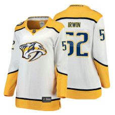 Women's Nashville Predators #52 Matt Irwin Fanatics Branded Breakaway White Away jersey