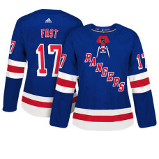 Women's New York Rangers #17 Jesper Fast Royal Adizero Player Home Jersey