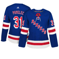 Women's New York Rangers #31 Ondrej Pavelec Royal Adizero Player Home Jersey