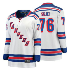 Women's New York Rangers #76 Brady Skjei Fanatics Branded Breakaway White Away jersey