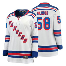 Women's New York Rangers #58 John Gilmour Fanatics Branded Breakaway White Away jersey