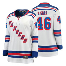 Women's New York Rangers #46 Rob O'Gara Fanatics Branded Breakaway White Away jersey