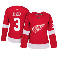 Women's Detroit Red Wings #3 Nick Jensen Red Adizero Player Home Jersey