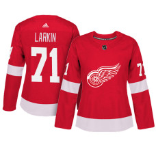 Women's Detroit Red Wings #71 Dylan Larkin Red Adizero Player Home Jersey