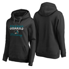 Women's San Jose Sharks Black Freeline Pullover Hooded Hoodie