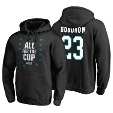 San Jose Sharks #23 Barclay Goodrow 2018 Stanley Cup Playoffs Black Hoodie