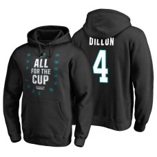 San Jose Sharks #4 Brenden Dillon 2018 Stanley Cup Playoffs Black Hoodie