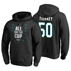 San Jose Sharks #50 Chris Tierney 2018 Stanley Cup Playoffs Black Hoodie