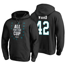 San Jose Sharks #42 Joel Ward 2018 Stanley Cup Playoffs Black Hoodie