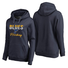 Women's St. Louis Blues Navy Freeline Pullover Hooded Hoodie