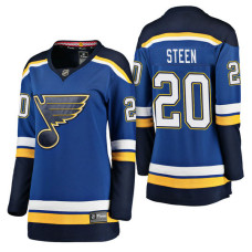 Women's #20 Alexander Steen Blue Breakaway Player Jersey St. Louis Blues