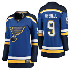 Women's #9 Scottie Upshall Blue Breakaway Player Jersey St. Louis Blues