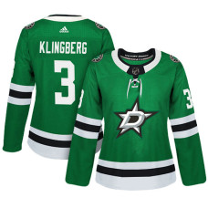 Women's Dallas Stars #3 John Klingberg Green Adizero Player Home Jersey