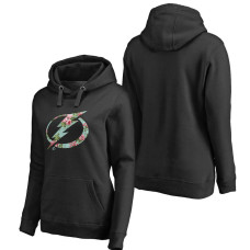 Women's Tampa Bay Lightning Black Fanatics Branded Lovely Pullover Hoodie