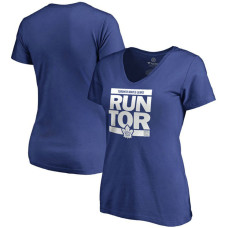 Women's Toronto Maple Leafs Royal RUN-CTY V-Neck T-shirt