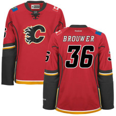 Women's Troy Brouwer #36 Calgary Flames Red Premier Home Jersey