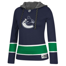 Women's Vancouver Canucks Royal Jersey Pullover Hoodie