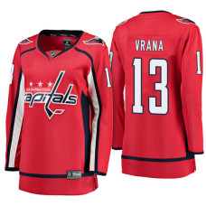 Women's Washington Capitals #13 Jakub Vrana Red Breakaway Away Jersey