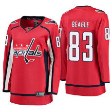 Women's Washington Capitals #83 Jay Beagle Red Breakaway Away Jersey