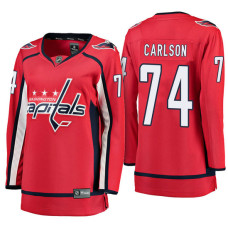 Women's Washington Capitals #74 John Carlson Red Breakaway Away Jersey