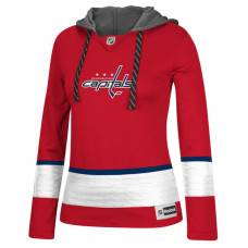 Women's Washington Capitals Red Jersey Pullover Hoodie