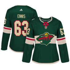 Women's Minnesota Wild #63 Tyler Ennis Green Adizero Player Home Jersey