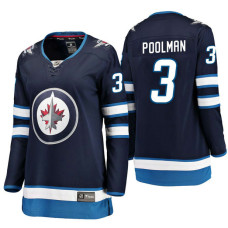 Women's Winnipeg Jets Tucker Poolman Breakaway 2018 Jersey Navy