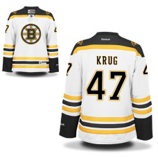 Women's Boston Bruins Torey Krug #47 White Away Premier Jersey