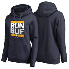 Women's Womens Buffalo Sabres Navy RUN-CTY Pullover Hoodie