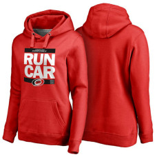 Women's Womens Carolina Hurricanes Red RUN-CTY Pullover Hoodie