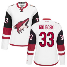 Women's Arizona Coyotes Alex Goligoski #33 White Away Premier Jersey