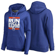 Women's Womens Edmonton Oilers Royal RUN-CTY Pullover Hoodie