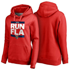 Women's Womens Florida Panthers Red RUN-CTY Pullover Hoodie