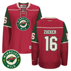 Women's Minnesota Wild Jason Zucker #16 Red Home Premier Jersey