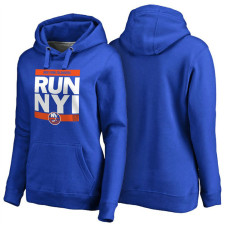 Women's Womens New York Islanders Royal RUN-CTY Pullover Hoodie