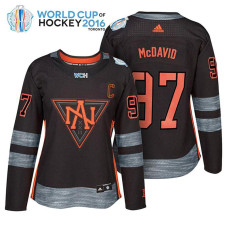 Women's Ice Hockey Connor McDavid #97 Black 2016 World Cup Premier Player Jersey