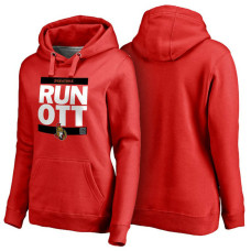 Women's Womens Ottawa Senators Red RUN-CTY Pullover Hoodie