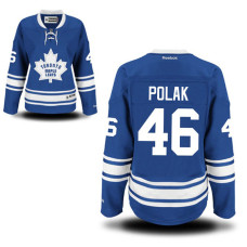 Women's Toronto Maple Leafs Roman Polak #46 Royal Blue Alternate Premier Jersey