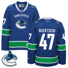 Women's Vancouver Canucks Sven Baertschi #47 Royal Blue Home Premier Jersey