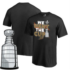 Youth Anaheim Ducks Black 2017 Stanley Cup Short Sleeve We Want The Cup T-shirt