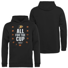 Youth Black Stanley Cup Playoffs Pullover Hoodie Anaheim Ducks