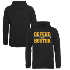 Youth Boston Bruins Black Defend City Hometown Pullover Hoodie