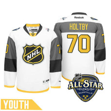 Youth Washington Capitals Braden Holtby #70 White 2016 All-Star Premier Jersey